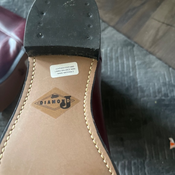 New Justin diamond mid calf boot burgundy size 8 D - Picture 4 of 5